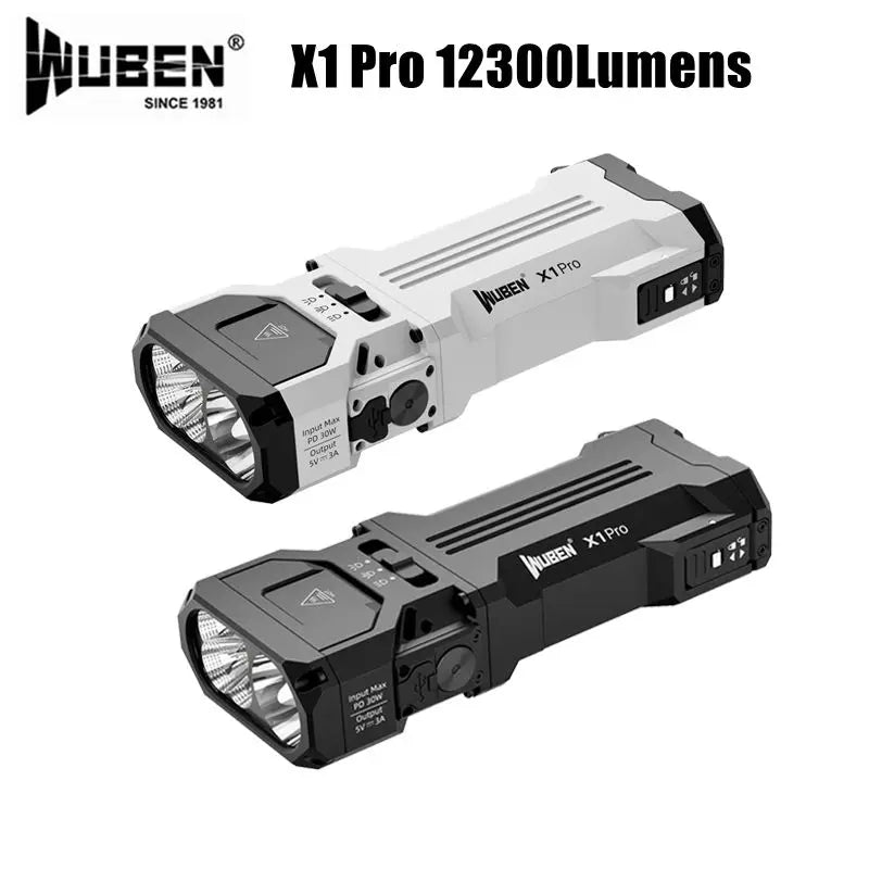 WUBEN X1 Pro rechargeable EDC flashlight compact aluminum high-output