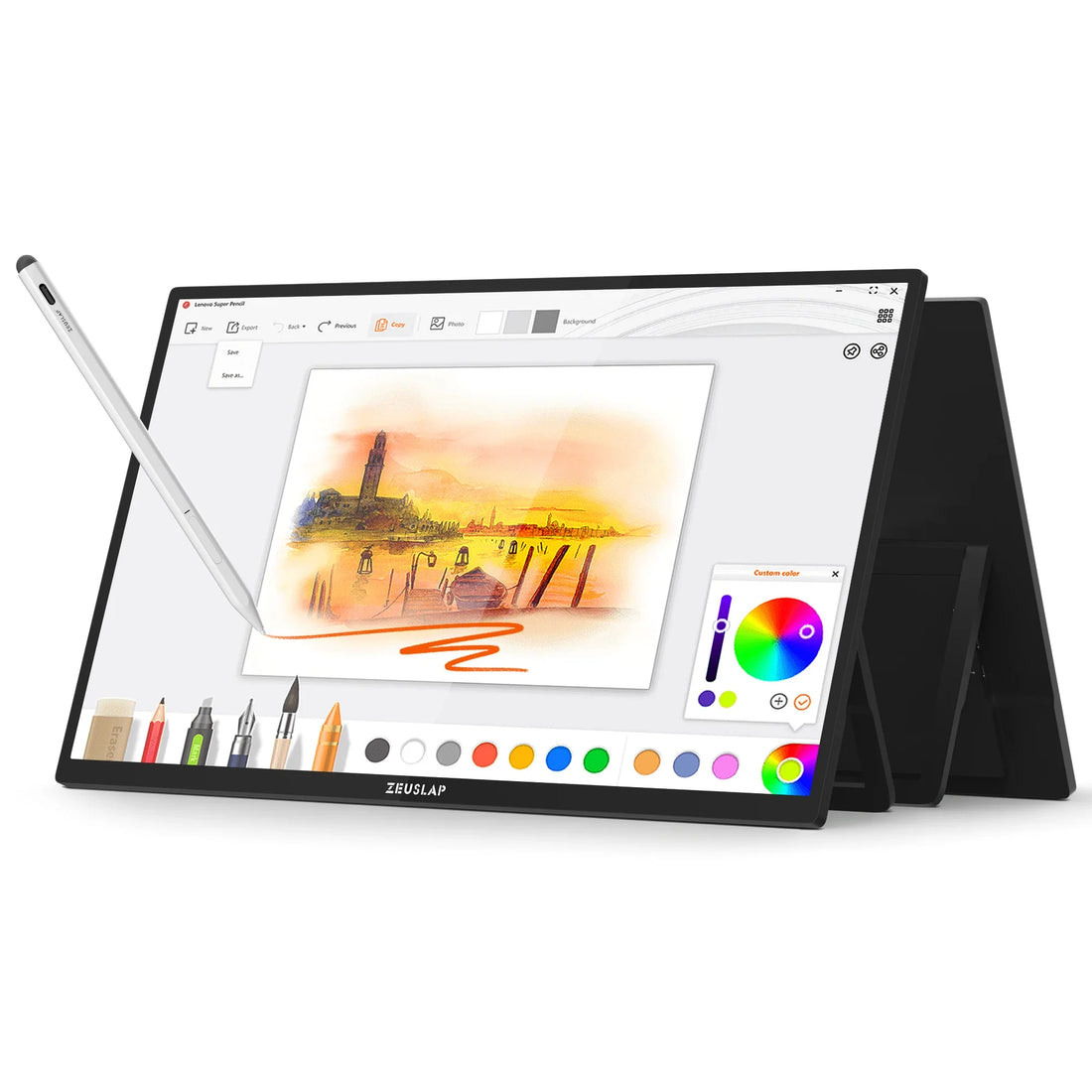 22-inch QHD touchscreen monitor with stylus for creative professionals and home-office users