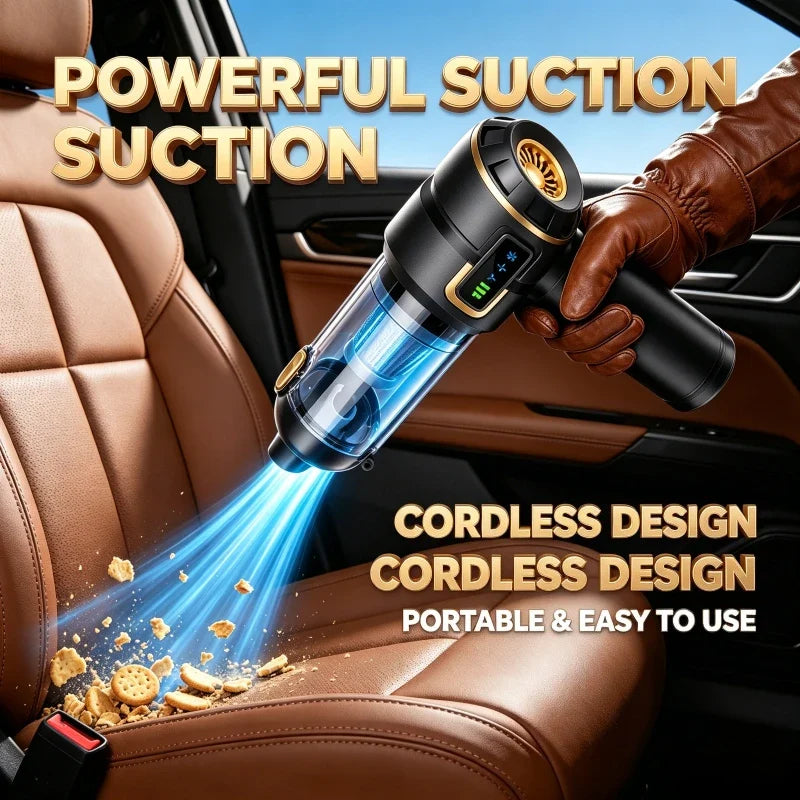 SUITU cordless handheld car vacuum and dust blower product for drivers cleaning dry debris in car interiors and small spaces