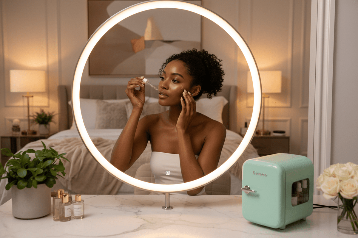 The Skincare Fridge with a Mirror: Why Your Morning Routine Needs Both in One Place - Authority Asset Brand