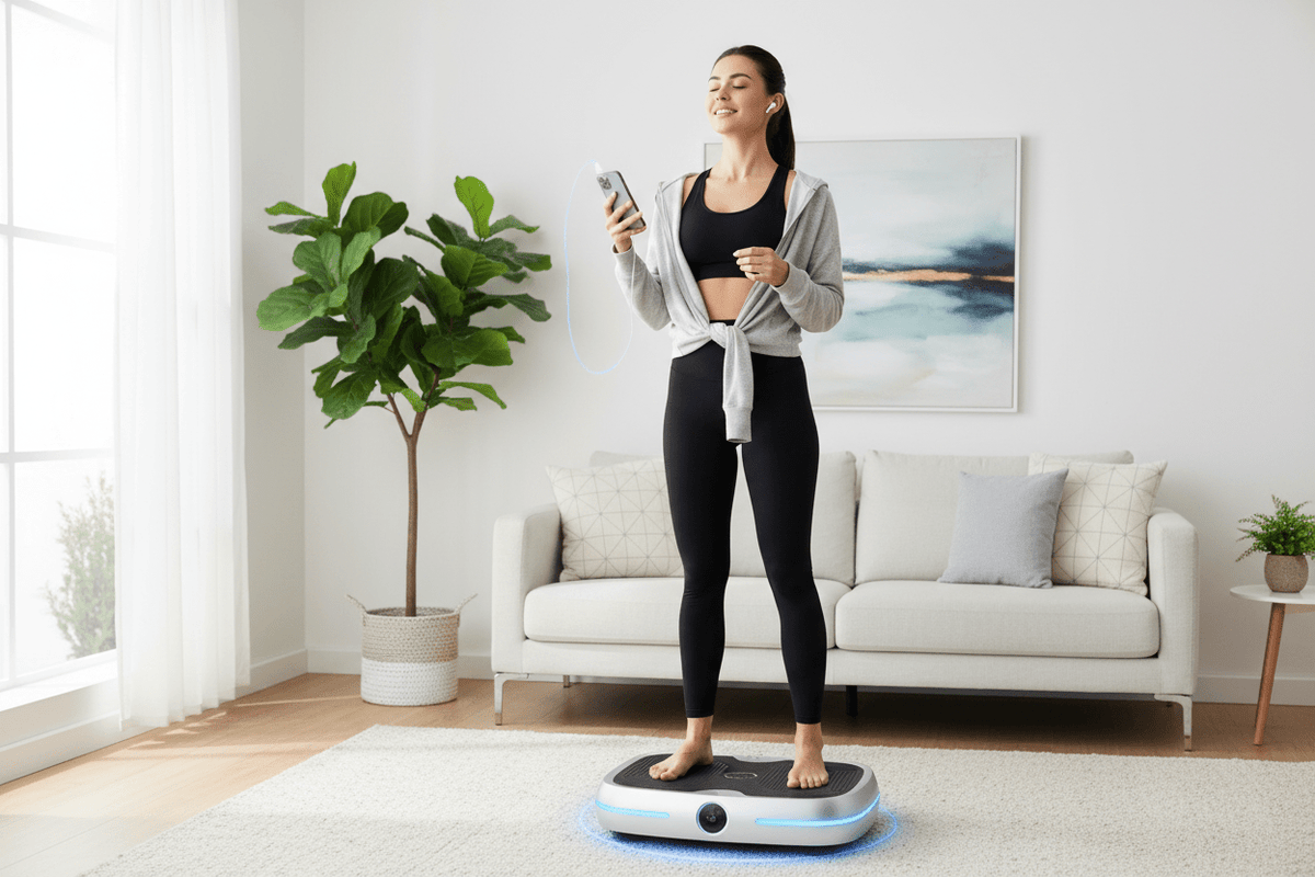 Why Working Out to Music on a Vibration Plate Burns More Calories (It's Not What You Think) - Authority Asset Brand