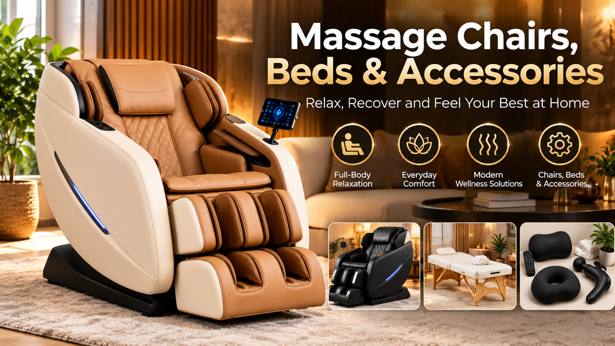 Massage Chairs, Beds & Accessories
