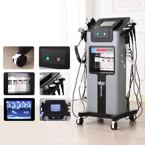 10-in-1 Hydra Aqua Facial Machine — Diamond Dermabrasion, Hydra Peeling & Skin Care System - Authority Asset Brand