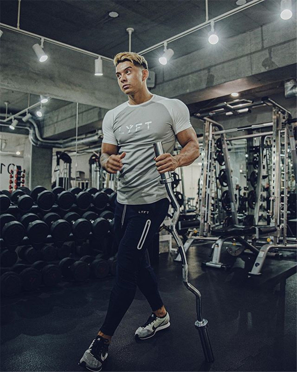 Men's Slim-Fit Elastic Casual Pants — Stretch Cotton, Invisible Zipper & Tapered Fit