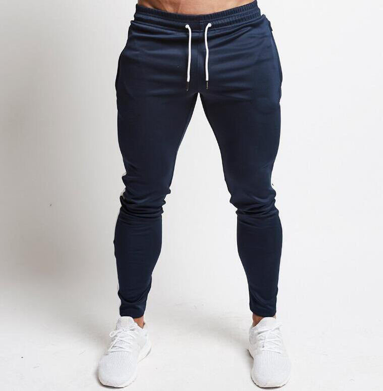 Men's Slim-Fit Gym Pants — Outdoor Sports Casual Trousers with Tapered Cuffs