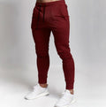 Men's Slim-Fit Gym Pants — Outdoor Sports Casual Trousers with Tapered Cuffs