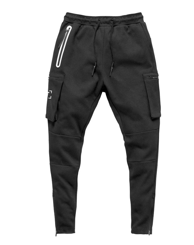 Men's Camouflage Sports Overalls — Cotton Running Fitness Bib Trousers with Zipper Detail