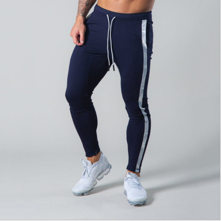 Men's Training Breathable Leggings — Slim-Fit Cotton Sports Pants for Running & Basketball