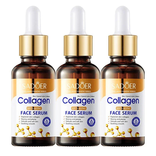 3-Piece Collagen Face Serum Skincare Set — Firming Moisturizing Nourishing Facial Essence - Authority Asset Brand