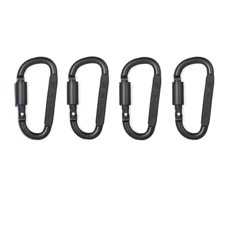 4–6 Piece Carabiner Set — Aluminum Alloy Tactical Keychain Clip for Camping, Survival & EDC - Authority Asset Brand