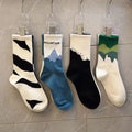 4-Pack Fashionable Running & Fitness Socks — Comfortable Breathable Unisex Athletic Socks - Authority Asset Brand