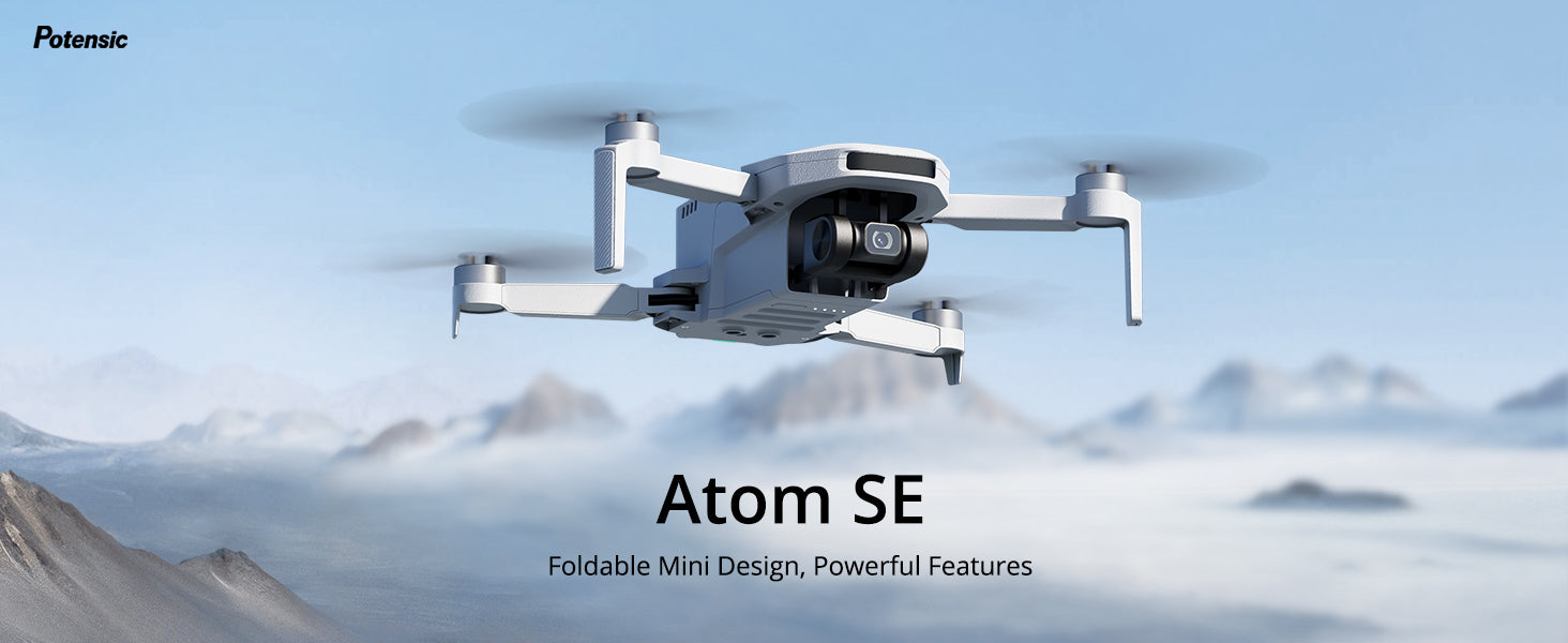 Potensic Atom SE 4K GPS Drone — Under 249g, Single Axis Gimbal, 4km Range, 29-Min Flight Time
