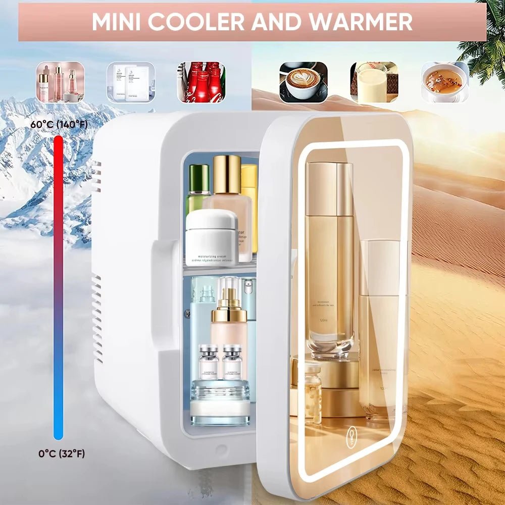 4L Mini Thermoelectric Cosmetic Fridge — Compact Beauty Makeup Cooler for Skincare - Authority Asset Brand