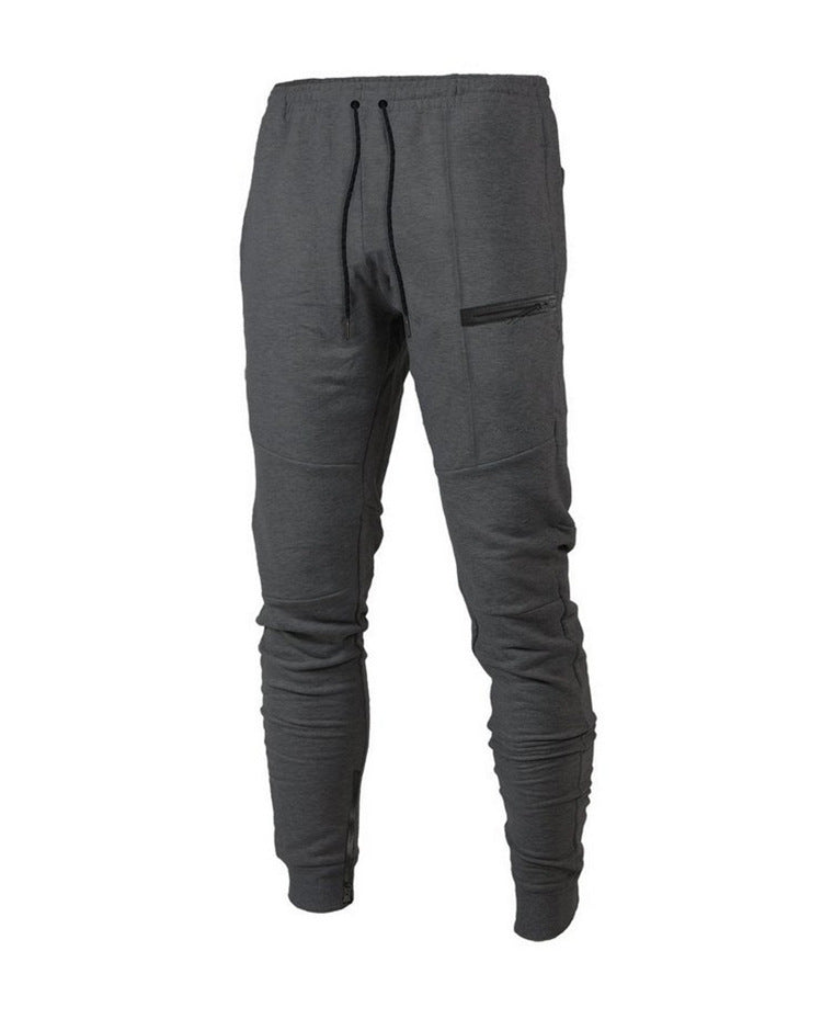 Men's Running Fitness Cotton Sports Pants — Casual Training Trousers for Gym & Everyday Wear