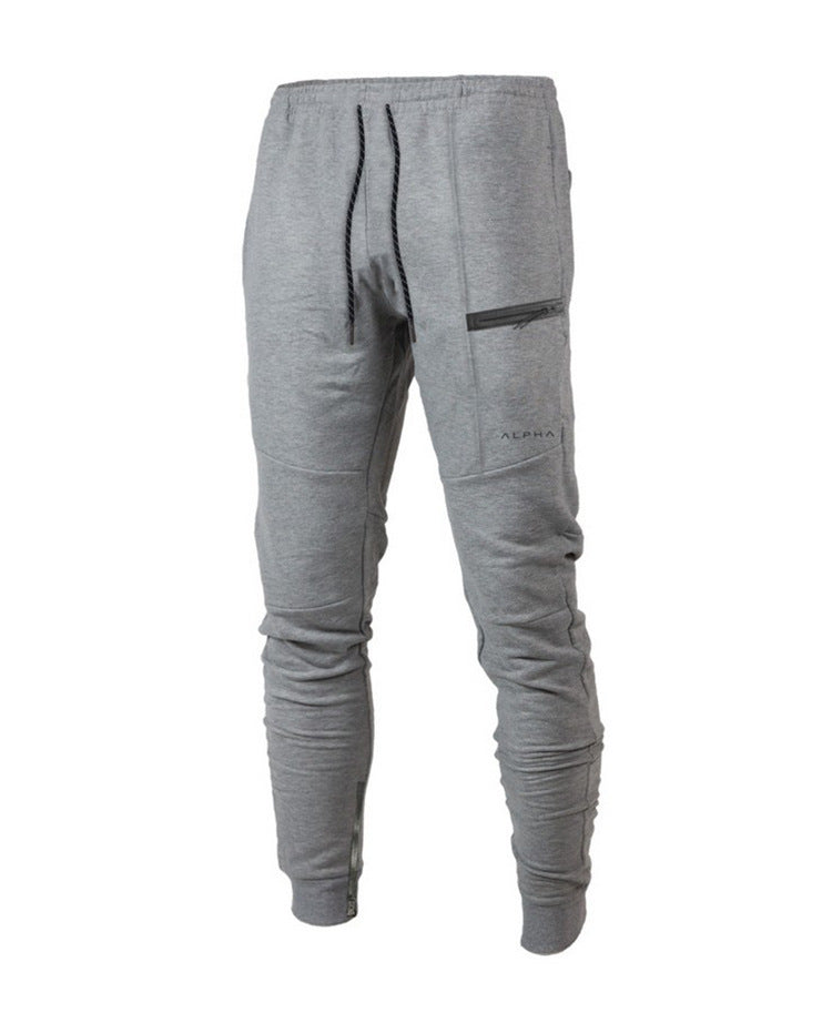 Men's Running Fitness Cotton Sports Pants — Casual Training Trousers for Gym & Everyday Wear