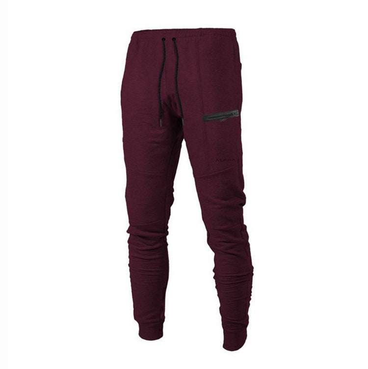 Men's Running Fitness Cotton Sports Pants — Casual Training Trousers for Gym & Everyday Wear