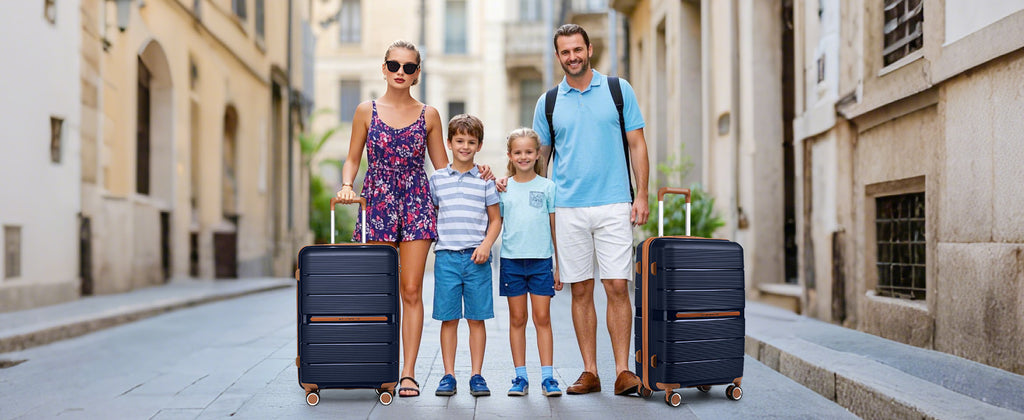 British Traveler PP Luggage – 8 Spinner Wheels & TSA Lock