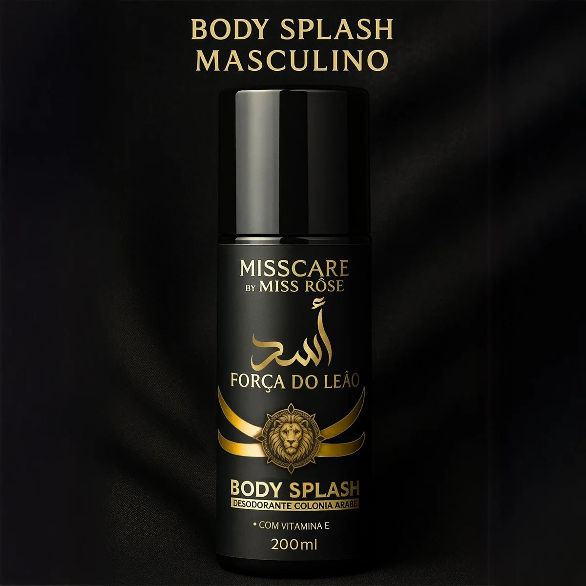 Men’s Lion Strength Body Splash 200ml – Oriental Woody Cologne Deodorant