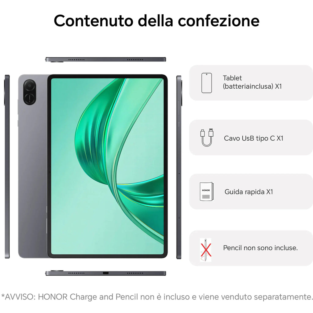 HONOR Pad X8a 11" Android 14 Tablet – 4GB RAM, 64GB, 90Hz, 8300mAh, 4 Speakers