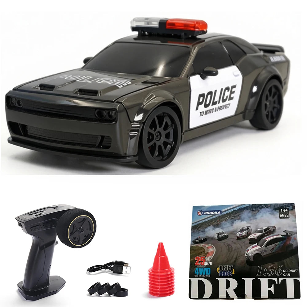 1:36 4WD Mini RC Off-Road Crawler Car with LED Lights – Remote Control Toy for Kids & Adults