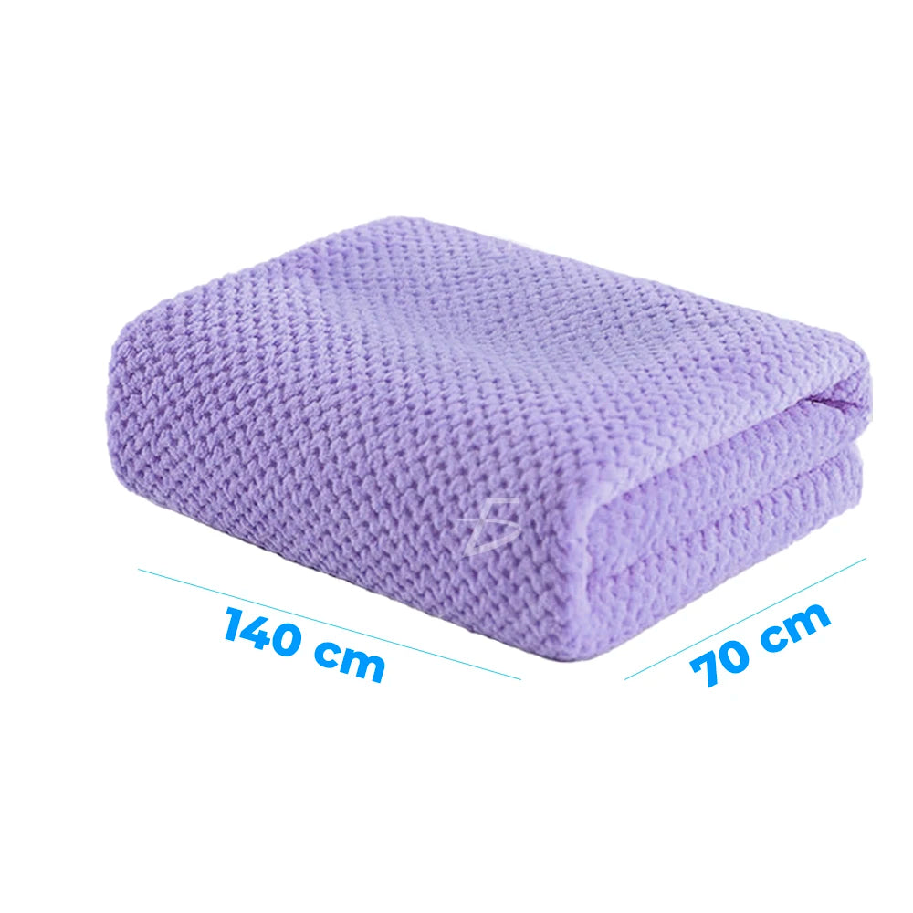 ELE-GATE 2-in-1 Soft Cotton Bath Towel Set — Absorbent Lint-Free Home Comfort Towels