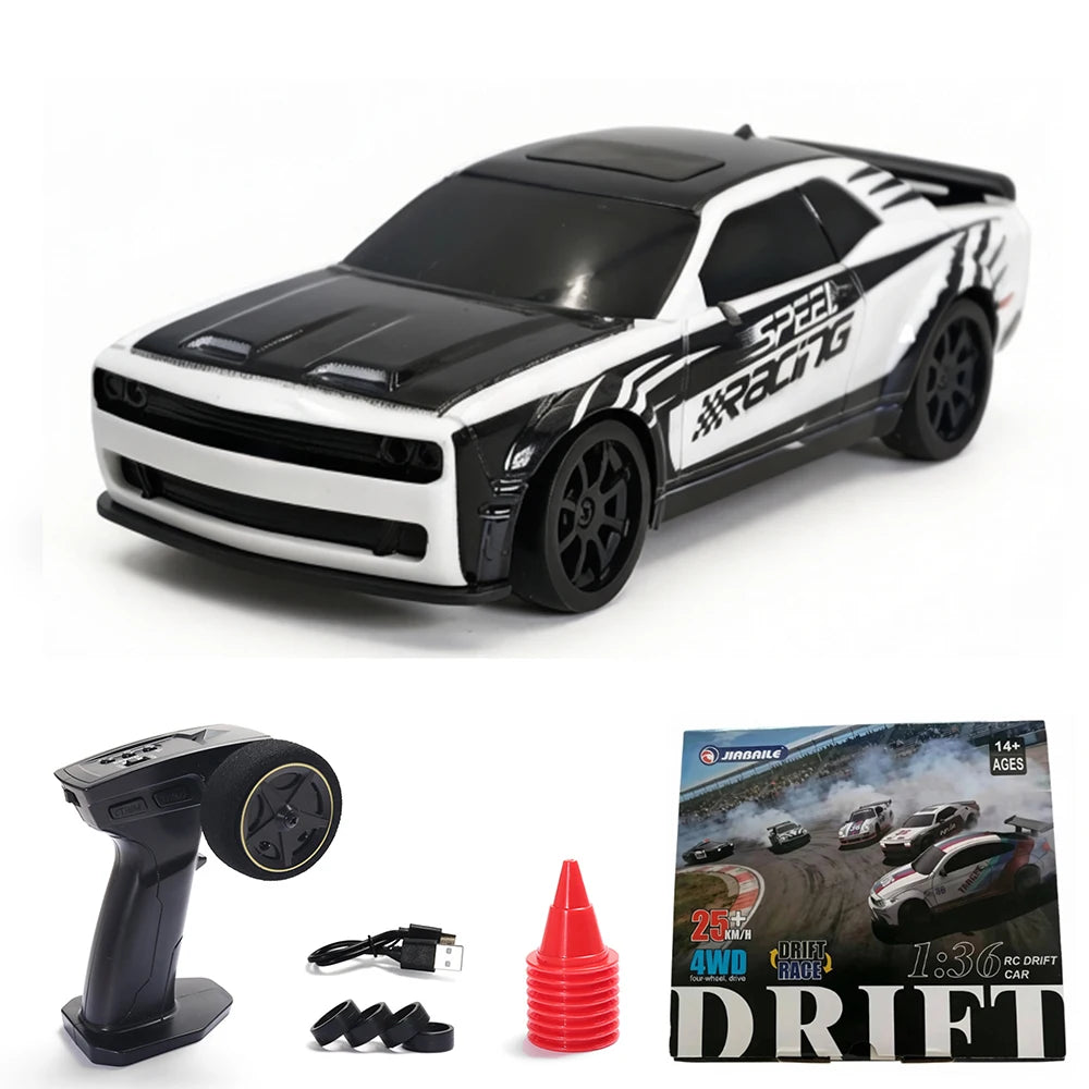 1:36 4WD Mini RC Off-Road Crawler Car with LED Lights – Remote Control Toy for Kids & Adults