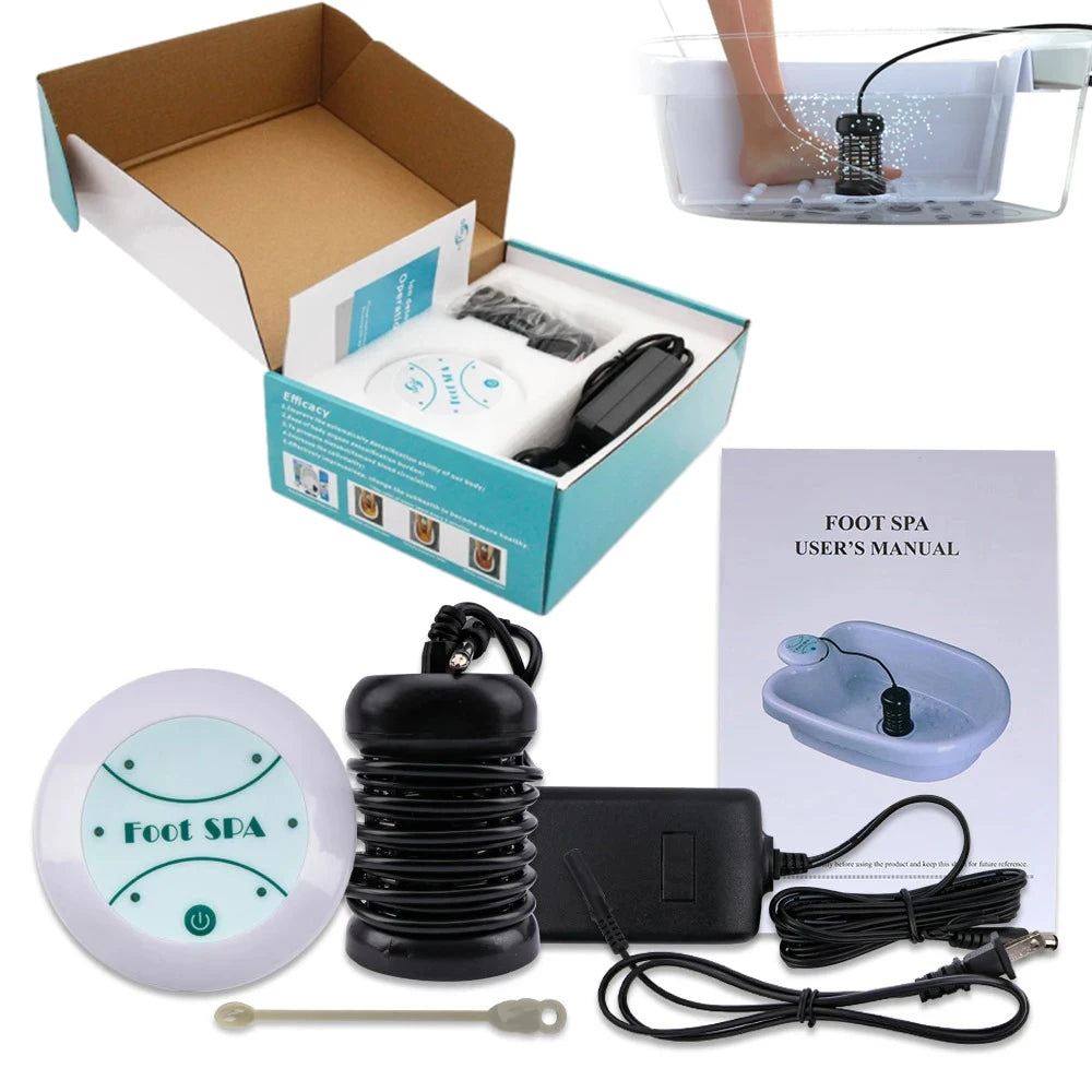 Ionic Foot Spa Bath Detox Machine — Ion Detoxifier Massager for Relaxation & Pedicure