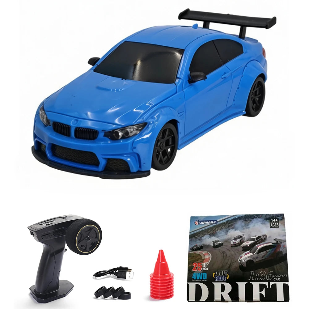 1:36 4WD Mini RC Off-Road Crawler Car with LED Lights – Remote Control Toy for Kids & Adults