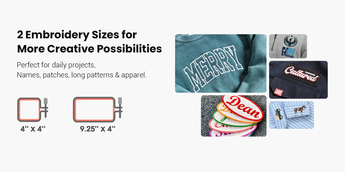 Computerized Embroidery Machine – Touchscreen & Two Hoops