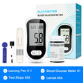 VivaGuard Blood Glucose Meter Kit – No Coding Glucometer with 50 Test Strips, 50 Lancets & Lancing Pen for Home Diabetes Monitoring