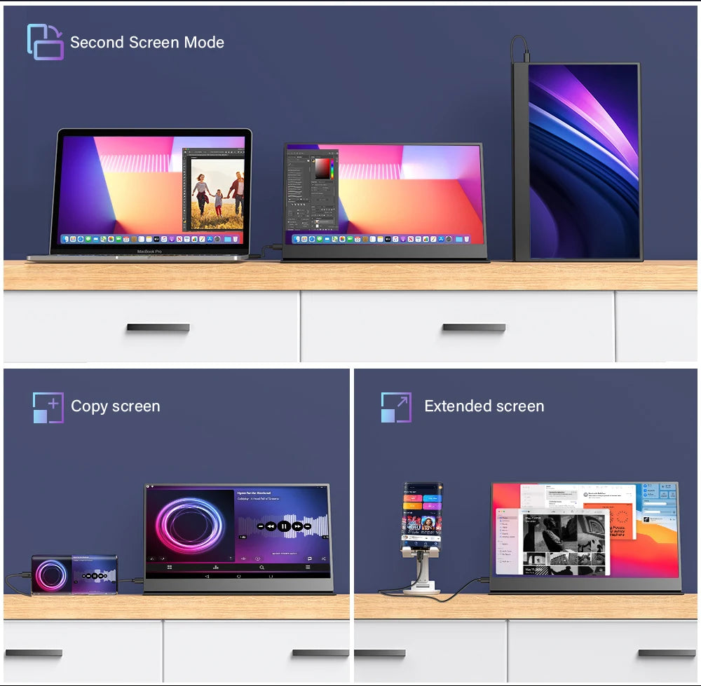 15.6-Inch Portable Touchscreen Monitor – Full HD & Smart Cover