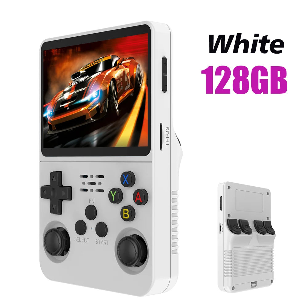 R36S Retro Handheld Game Console — 128GB, 3.5" IPS Screen, Linux, 64GB Games