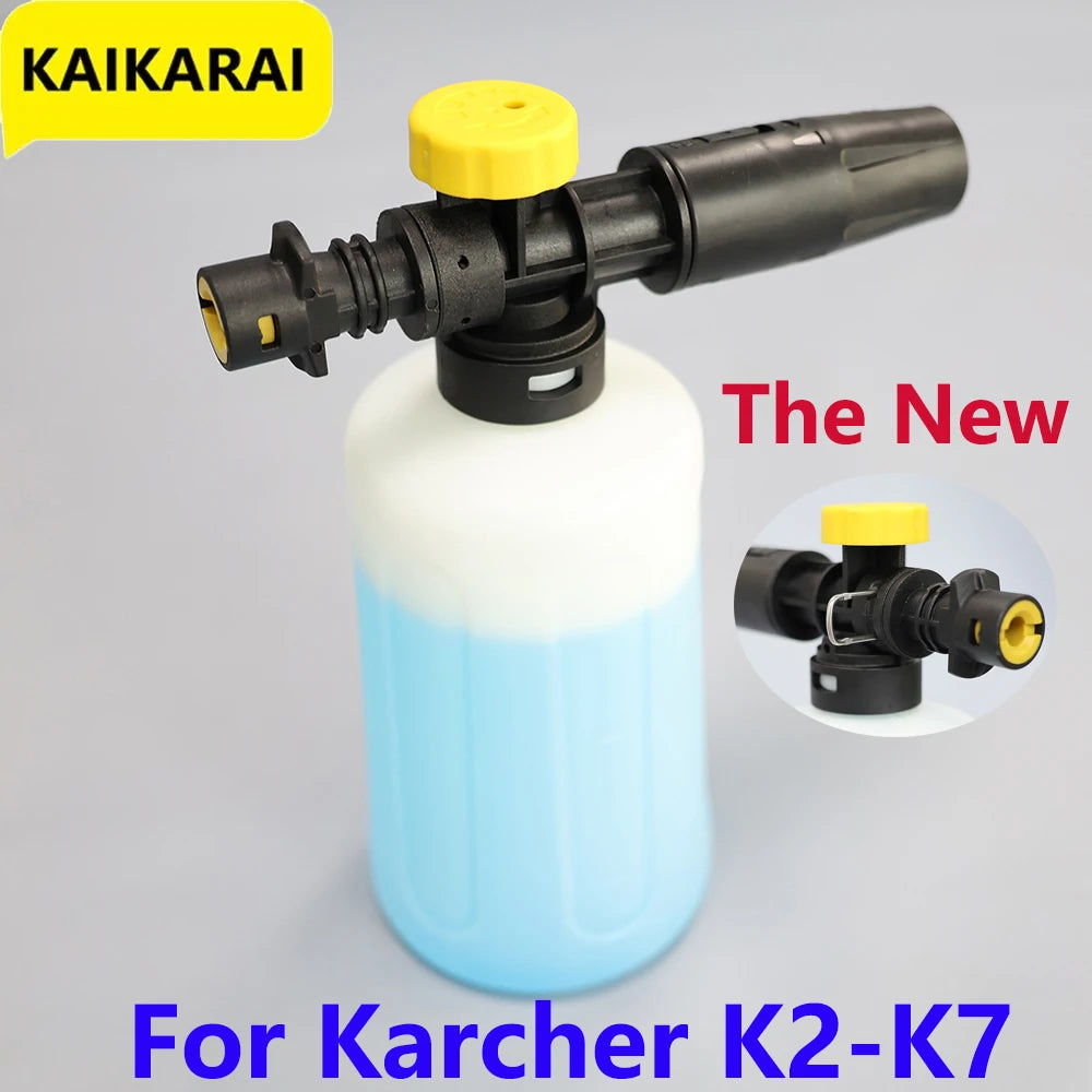 Snow Foam Cannon for Karcher K2–K7 – 750ml Adjustable Foam Lance Kit, Pressure Washer Car Wash Gun