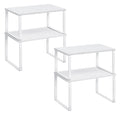 SONGMICS Stackable Kitchen Counter Storage Shelves — Set of 4