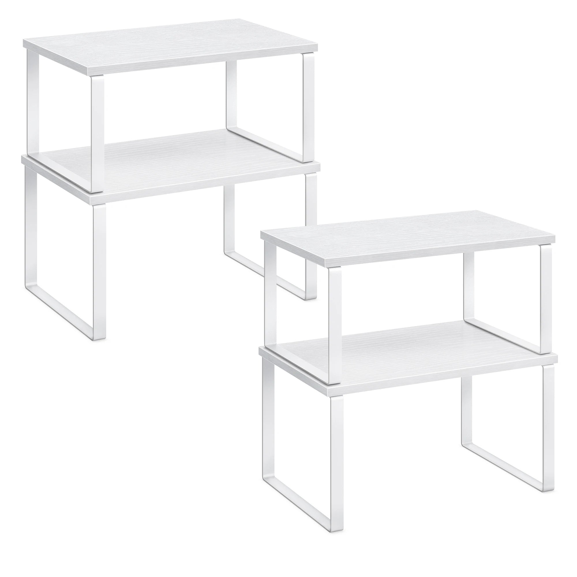 SONGMICS Stackable Kitchen Counter Storage Shelves — Set of 4