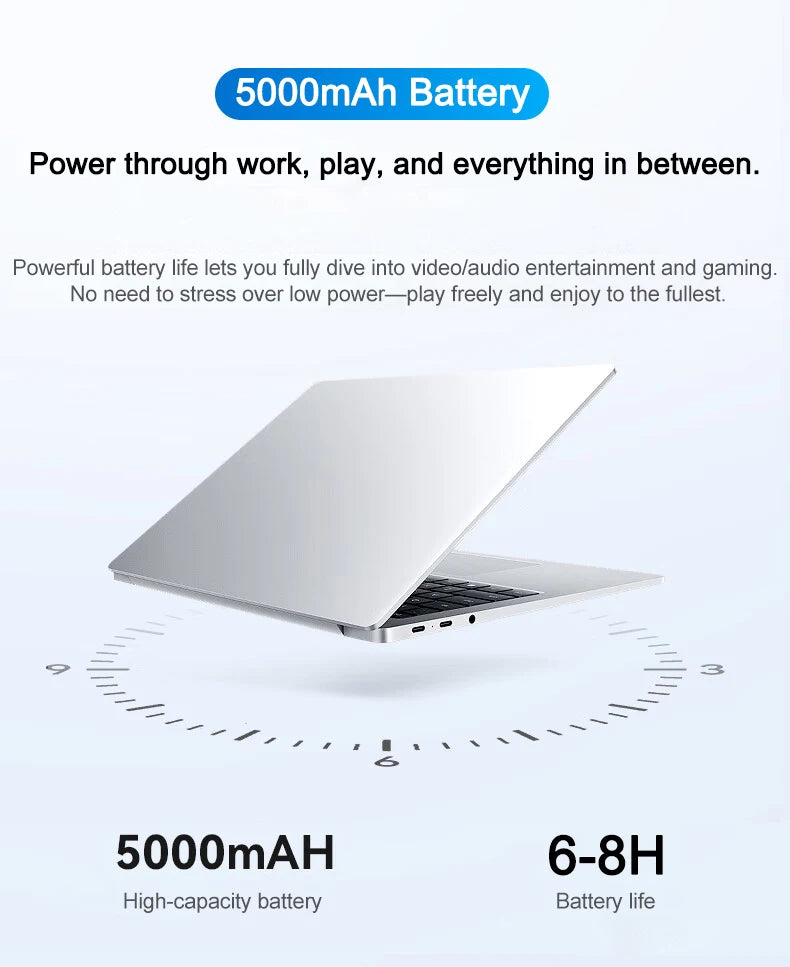 14.1" Intel i7-8650U Ultra Slim Laptop – Up to 32GB DDR4, 2TB SSD, Matte FHD, Windows 11 Pro