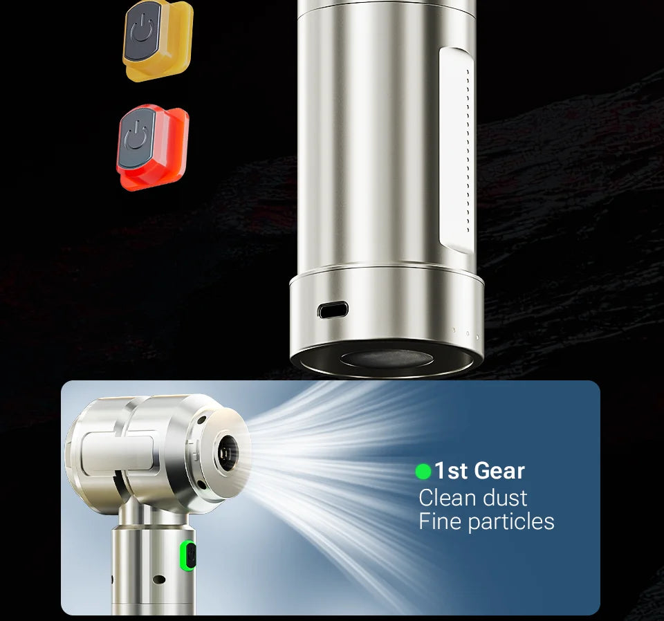 Cordless Car Vacuum – Removable Battery & Light