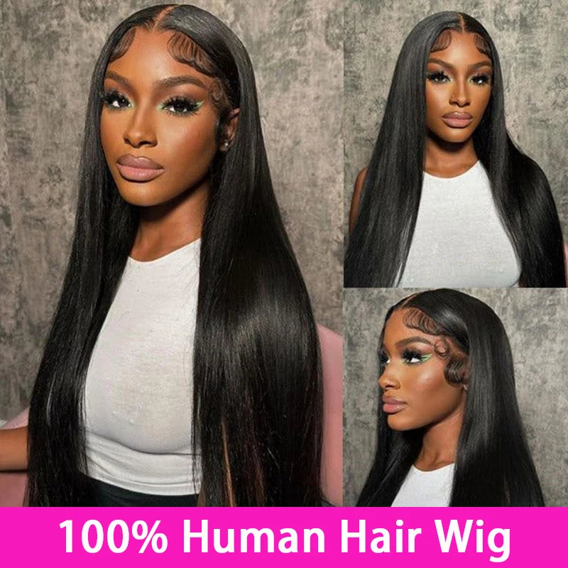 100% Malaysian Bone Straight Lace Front Wig | 30 Inch 13x4 13x6 Pre-Plucked Remy Human Hair
