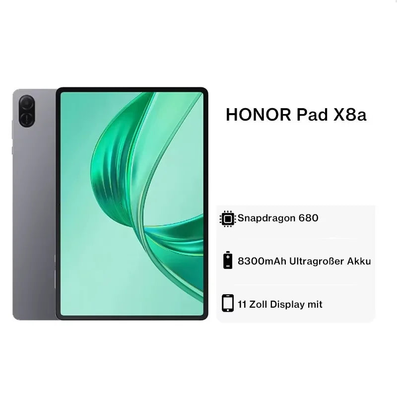 HONOR Pad X8a 11" Android 14 Tablet – 4GB RAM, 64GB, 90Hz, 8300mAh, 4 Speakers