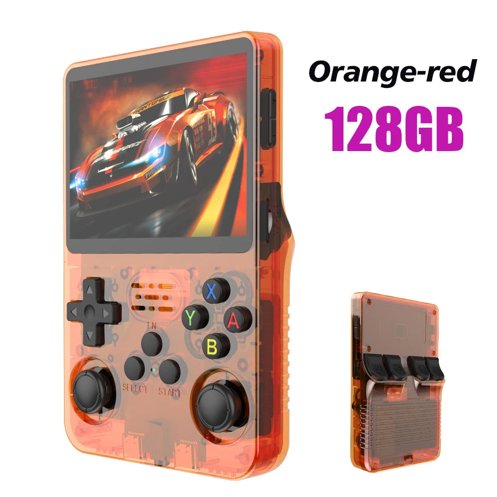 R36S Retro Handheld Game Console — 128GB, 3.5" IPS Screen, Linux, 64GB Games