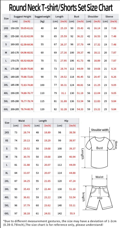 Men's Los Angeles Gradient Print Short Sleeve T-Shirt & Shorts Set – Street 2-Piece