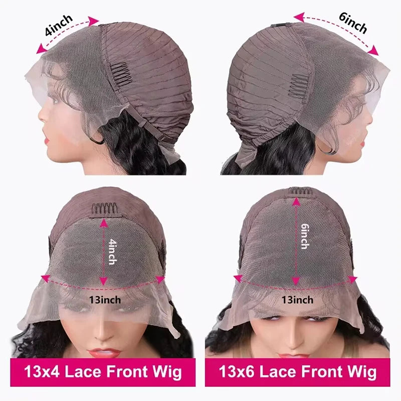 100% Malaysian Bone Straight Lace Front Wig | 30 Inch 13x4 13x6 Pre-Plucked Remy Human Hair