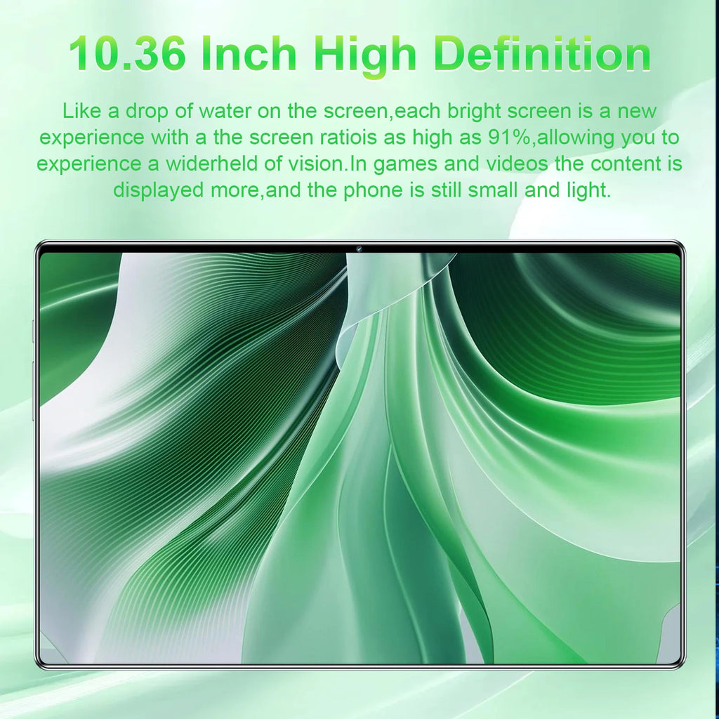 10.36" Android 13 Tablet – 16GB RAM, Up to 1TB ROM, 5G Wi-Fi, Dual SIM, GPS