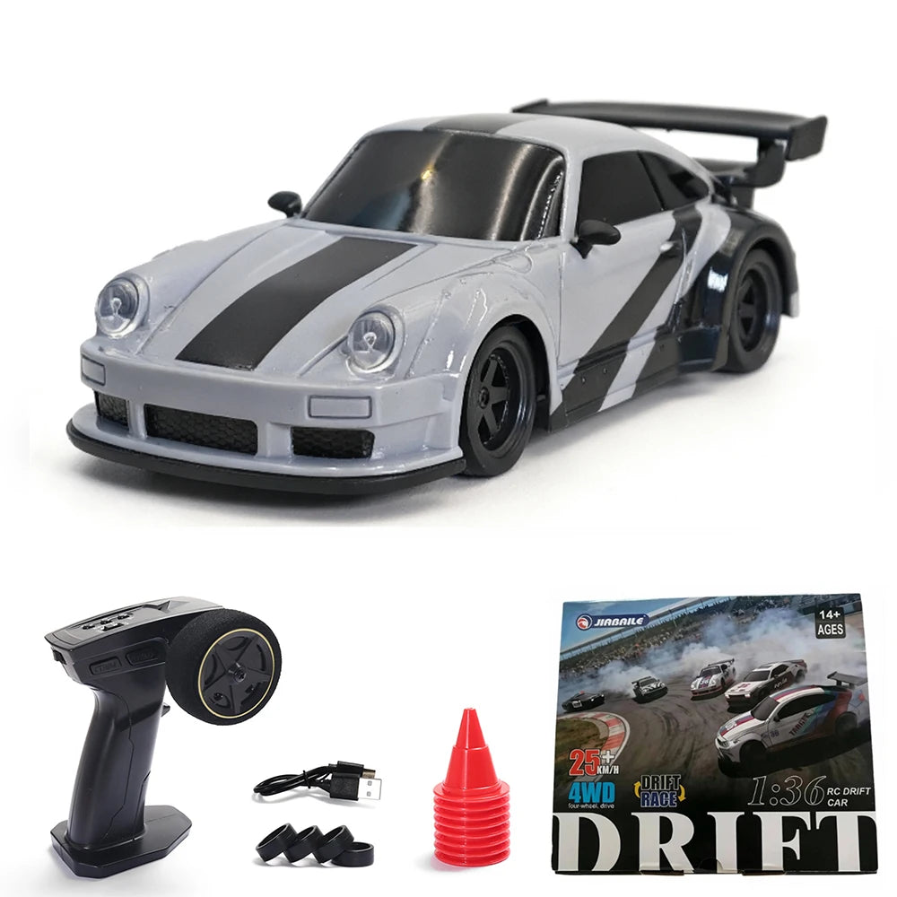 1:36 4WD Mini RC Off-Road Crawler Car with LED Lights – Remote Control Toy for Kids & Adults