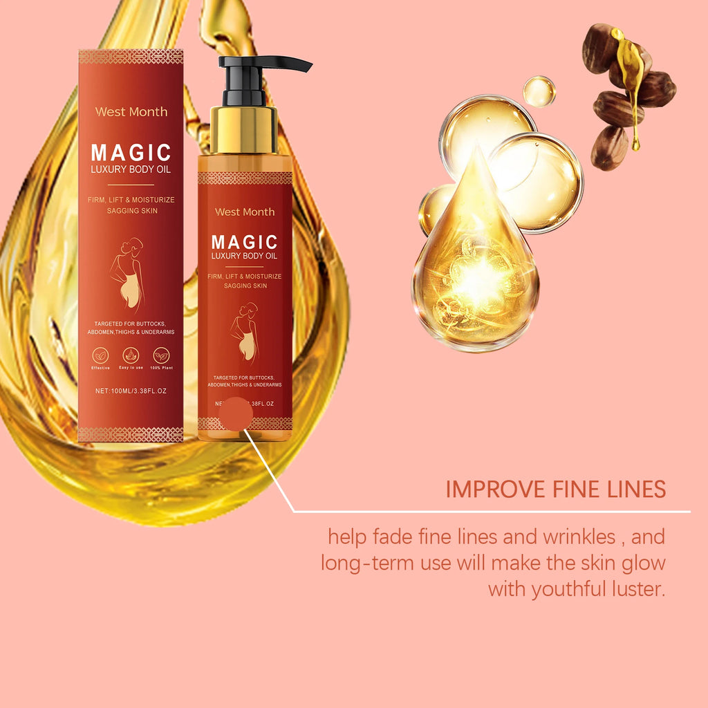 Firming Body Oil — Tightening & Nourishing Essential Oil for Skin Elasticity, Dryness & Smoothness