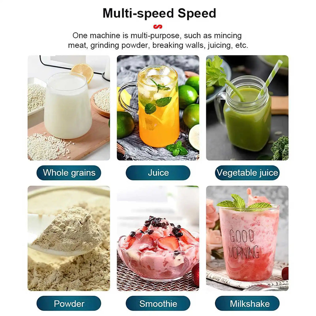 2000W Heavy Duty Commercial Blender – High-Power Ice & Smoothie Blender, BPA-Free, Food Processor