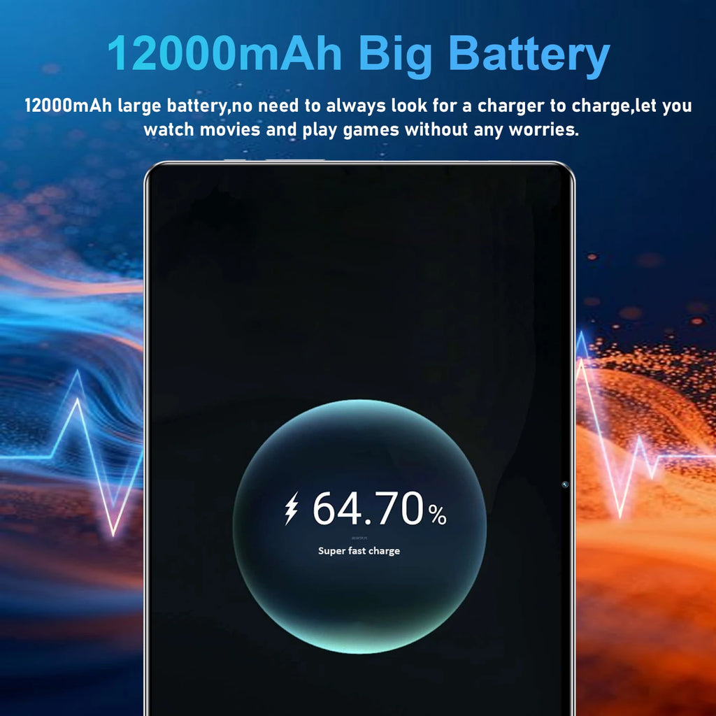 10.36" Android 13 Tablet – 16GB RAM, Up to 1TB ROM, 5G Wi-Fi, Dual SIM, GPS