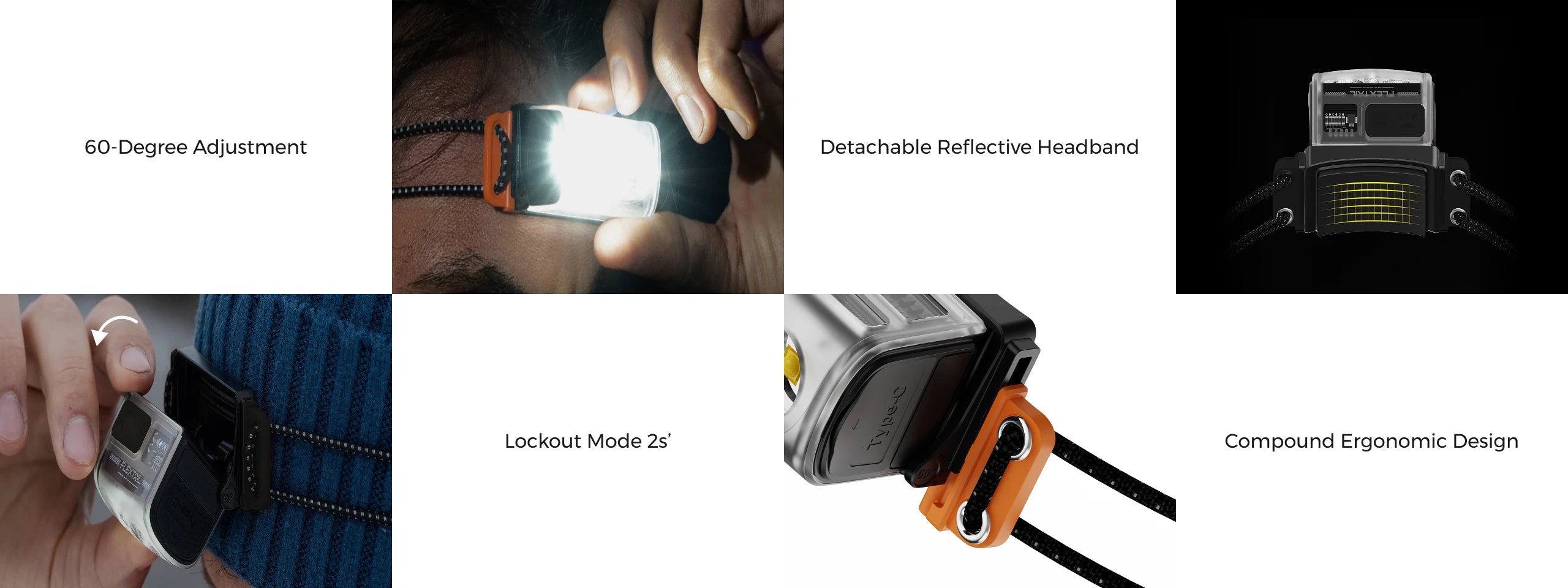 FLEXTAIL TINY HELIO 600Z Headlamp – 600 Lumens, IP67, Replaceable Battery, 6 Modes