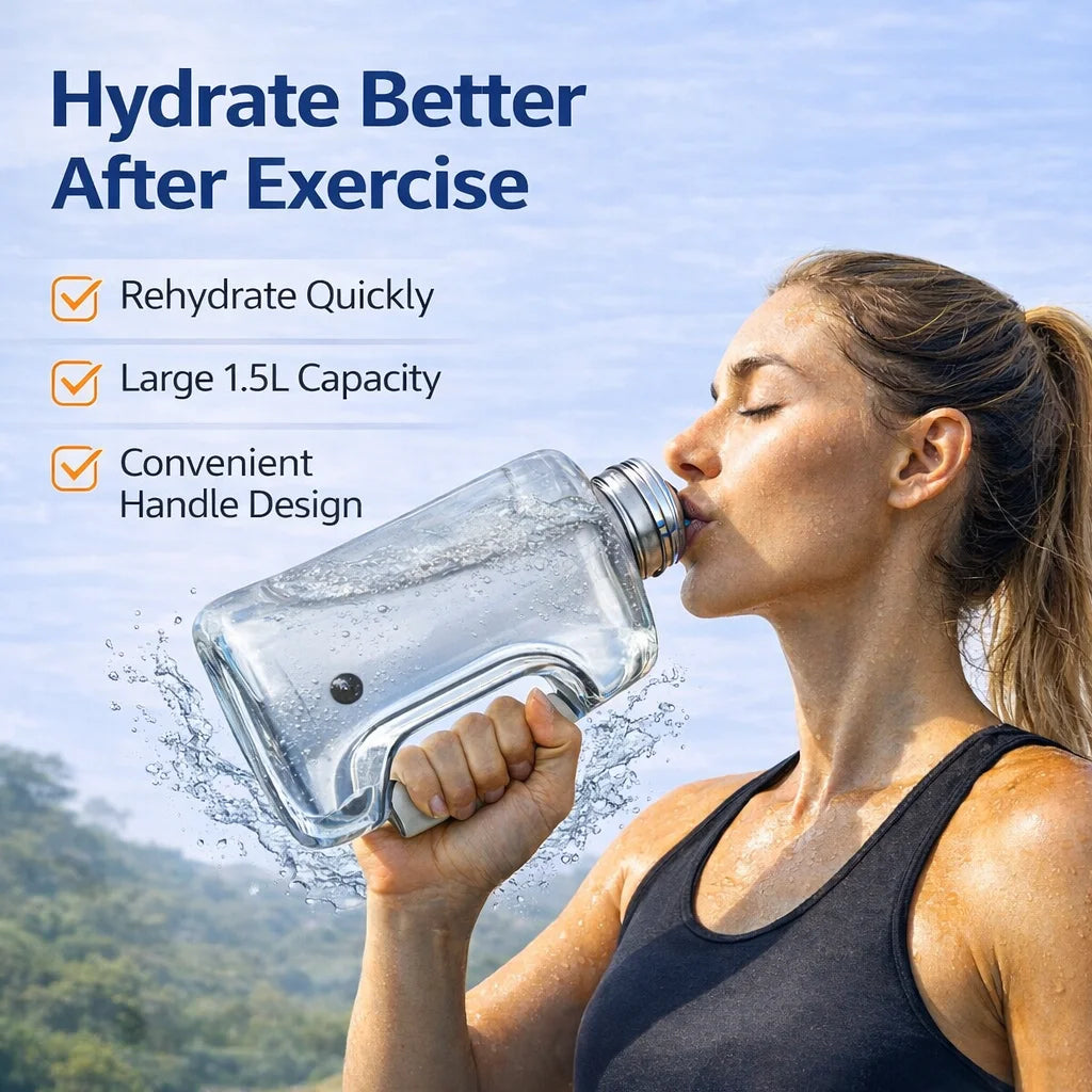 Hydrogen Water Bottle 1.5L — Portable Hydrogen-Rich Water Generator for Gym & Outdoor Fitness