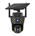 Dual-Lens Solar Security Camera with Wi-Fi
